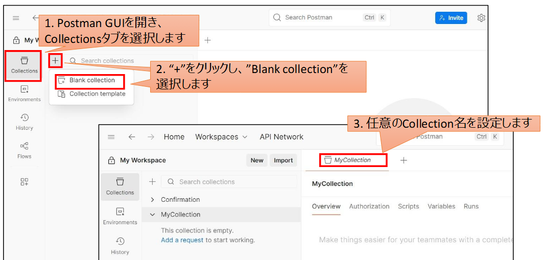 コレクション作成のイメージ