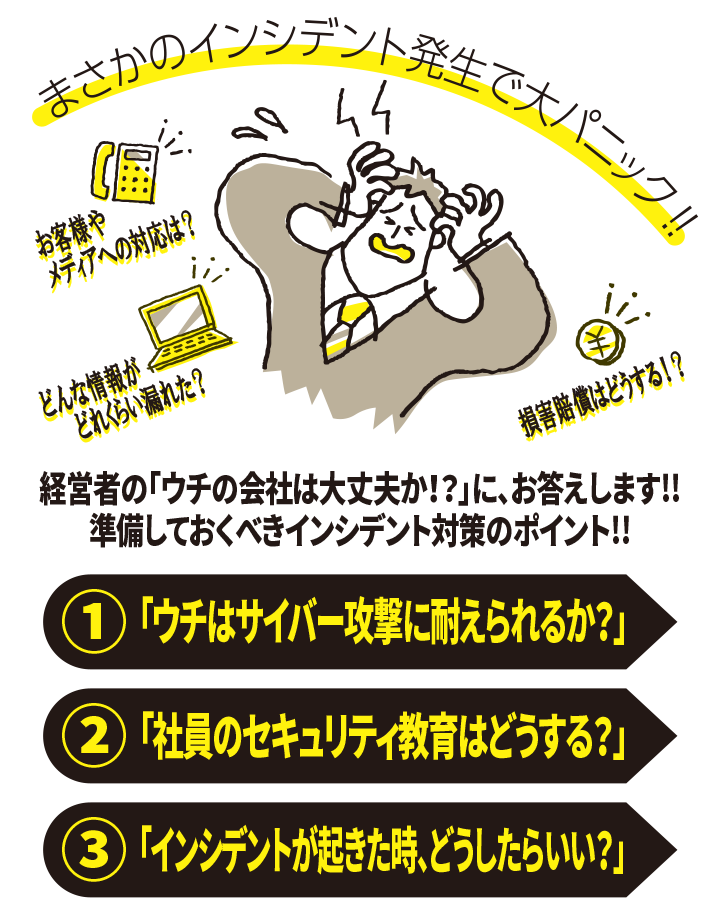 セキュリティインシデントに備えるなら、何を考えたらいいでしょうか!?