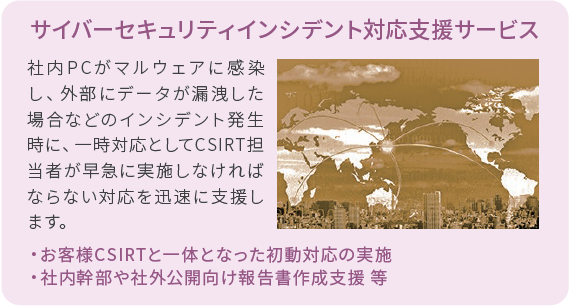 サイバーセキュリティインシデント対応支援サービス