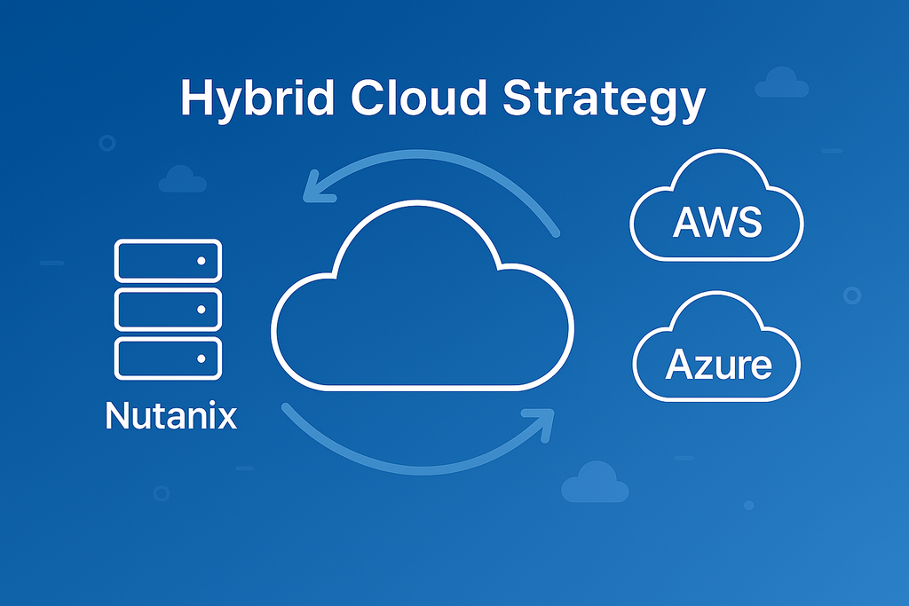 Nutanixによりハイブリッドクラウドの効率的な運用ができるイメージ
