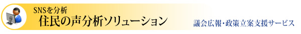 住民の声分析ソリューション