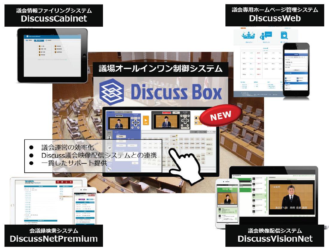 導入実績No.1の議会情報公開システム「Discussシリーズ」に新ラインナップ「DiscussBox」を追加