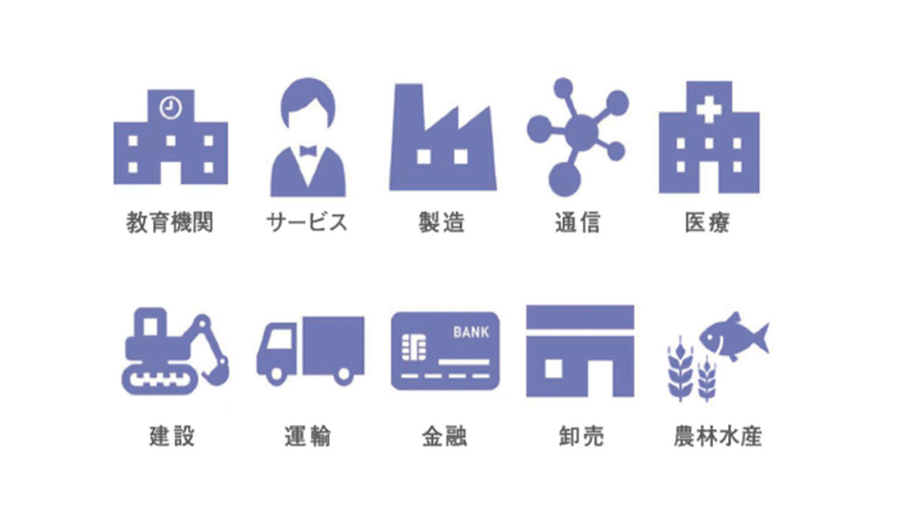 さまざまな業種アイコン