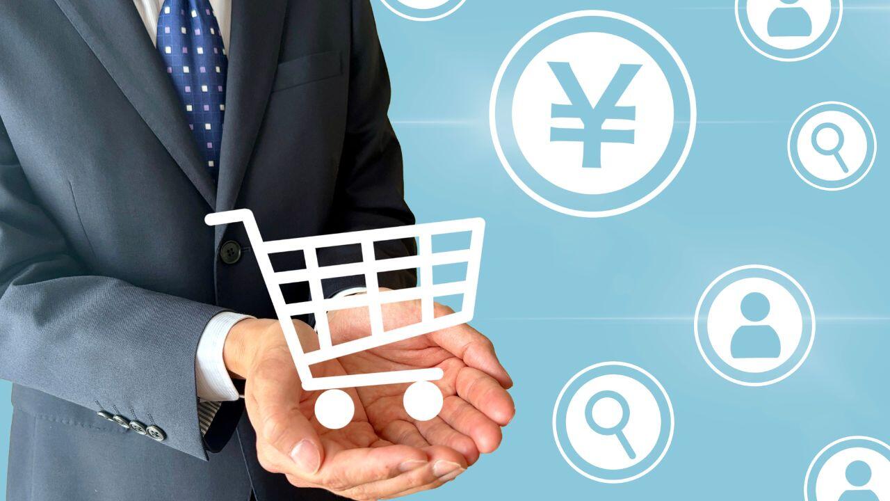 顧客と商品販売者がやり取りするイメージ