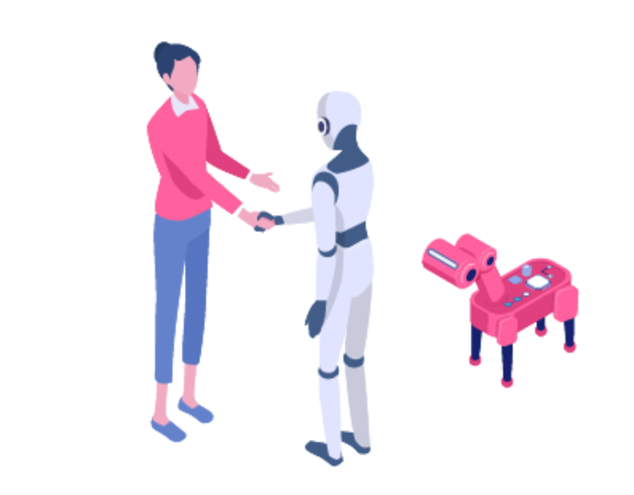 人とAIが協力しあうイメージ