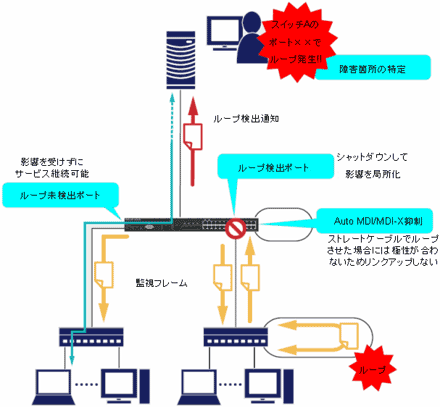 ケーブル誤接続障害の防止